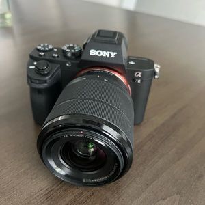 Sony 7aii camera with 2 lenses